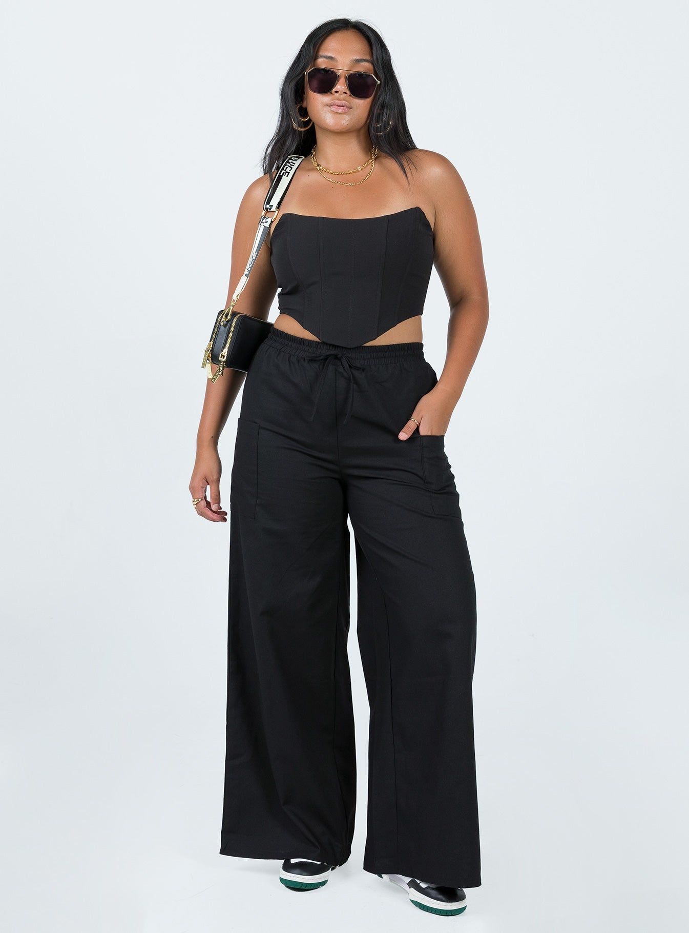 Brunie Pants Black sold by Princess Polly product image thumbnail 2