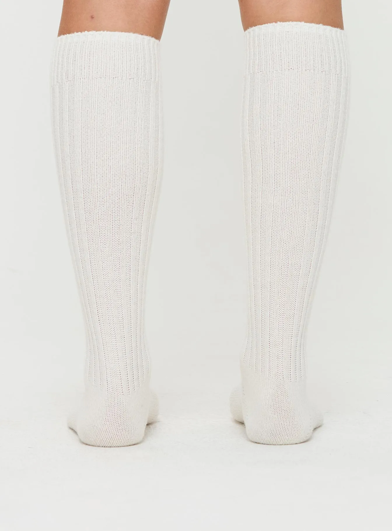 Boderline Knee High Socks White sold by Princess Polly product image thumbnail 4