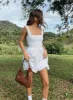 Lorinda Mini Dress White Petite sold by Princess Polly