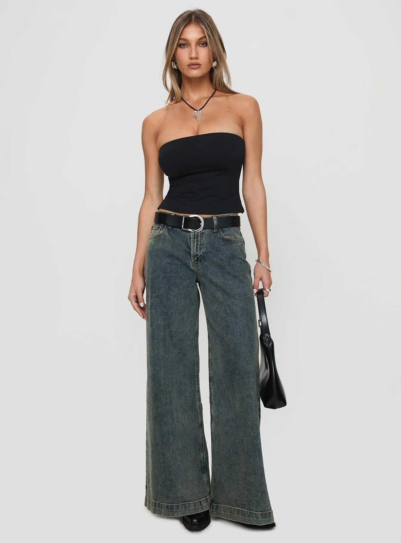 Aurorah Strapless Top Black sold by Princess Polly product image thumbnail 3