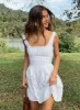 Lorinda Mini Dress White Petite sold by Princess Polly