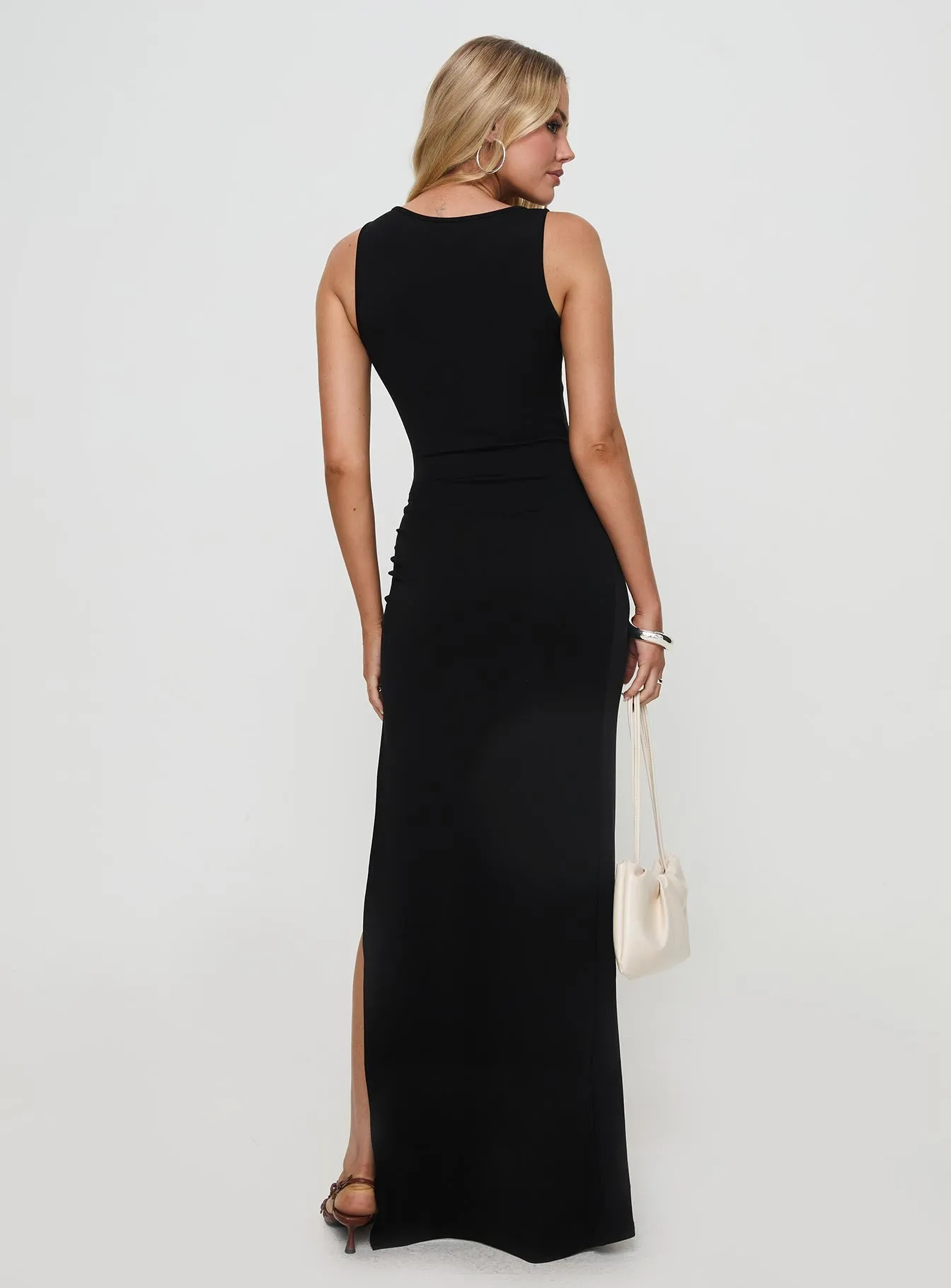 Zaloma Cut Out Maxi Dress Black sold by Princess Polly product image thumbnail 5