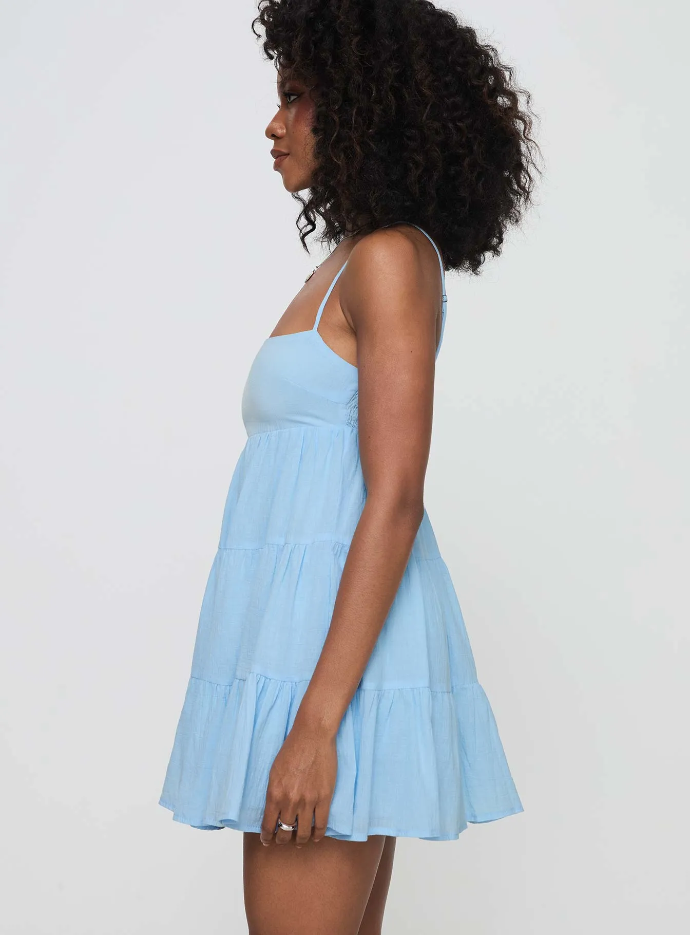 Palatial Mini Dress Light Blue sold by Princess Polly product image thumbnail 4