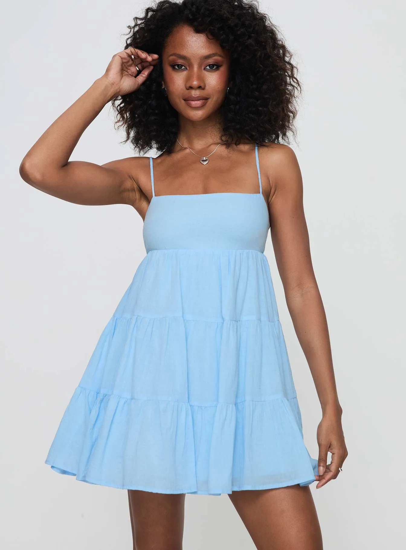 Palatial Mini Dress Light Blue sold by Princess Polly product image thumbnail 2