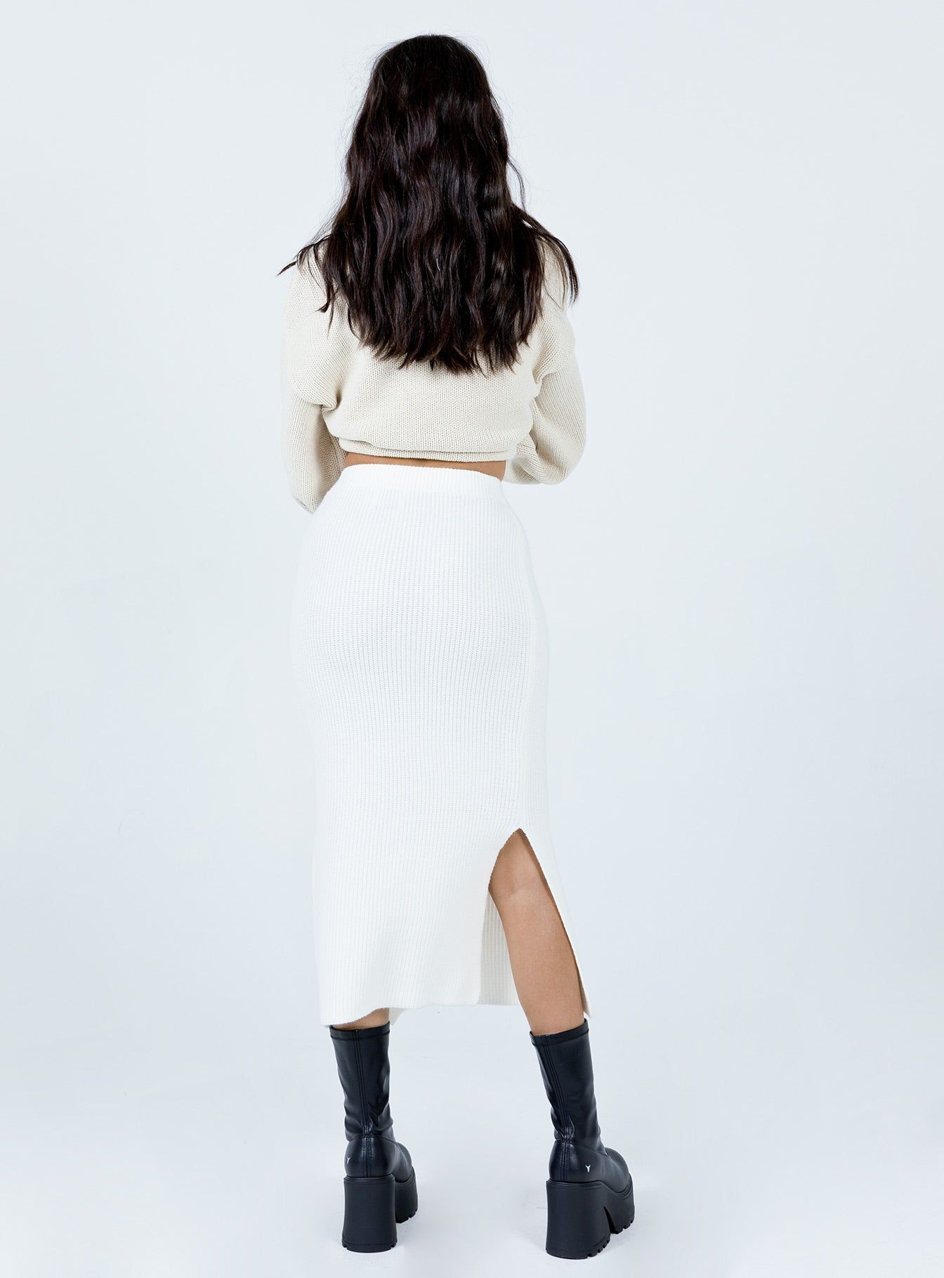 Zanna Midi Skirt White sold by Princess Polly product image thumbnail 5