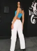 Fallout Mid Rise Cargo Pants White sold by Princess Polly
