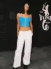 Fallout Mid Rise Cargo Pants White sold by Princess Polly