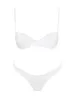 Sadley Underwire Shine Bikini Top White sold by Princess Polly