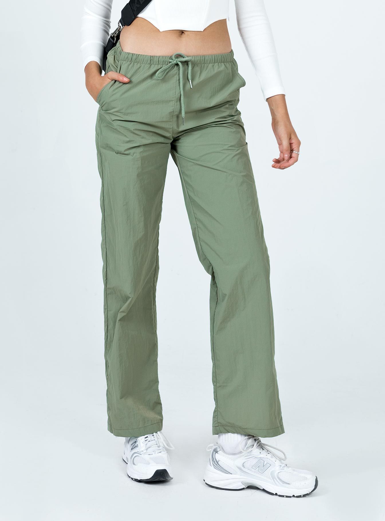 Darlington Parachute Pants Khaki sold by Princess Polly