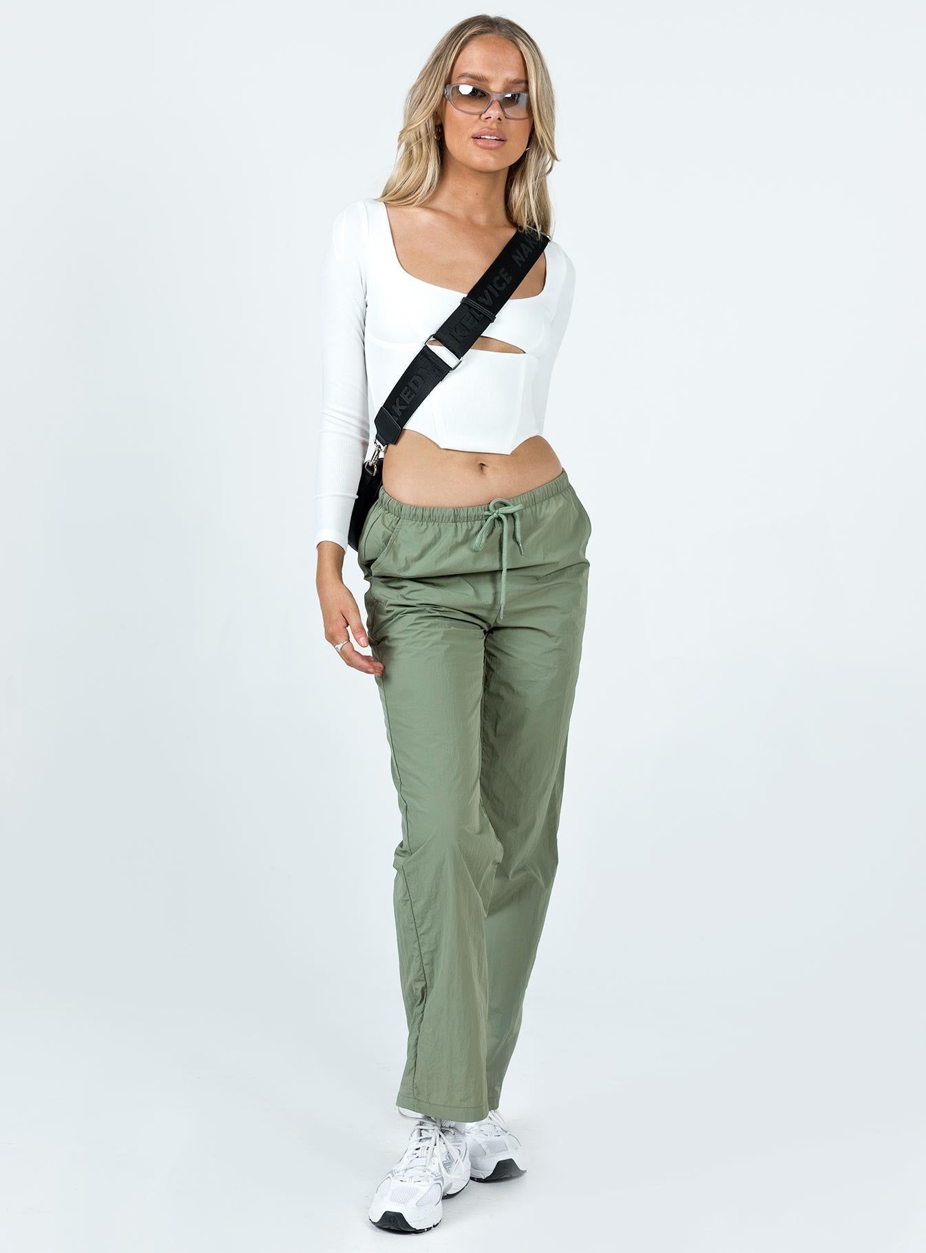 Darlington Parachute Pants Khaki sold by Princess Polly product image thumbnail 2