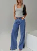 Lorinzo Low Rise Jeans Electric Blue sold by Princess Polly