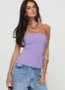 Strutter Strapless Top Purple sold by Princess Polly