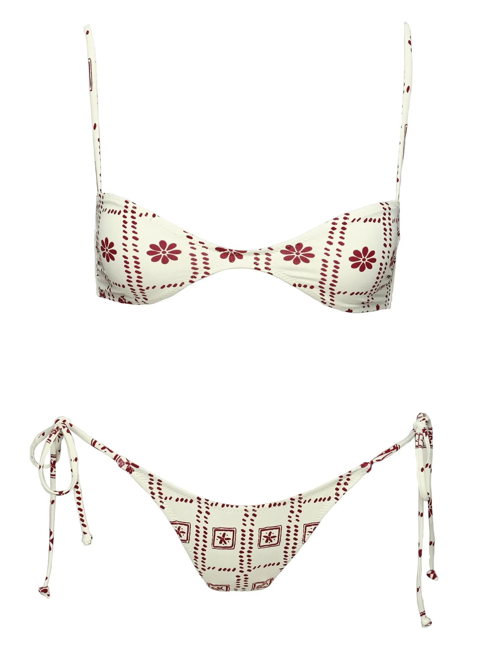 Keyton Bikini Top White / Red sold by Princess Polly product image thumbnail 5