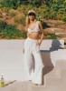 Ogilvie Linen Blend Pants White Petite sold by Princess Polly