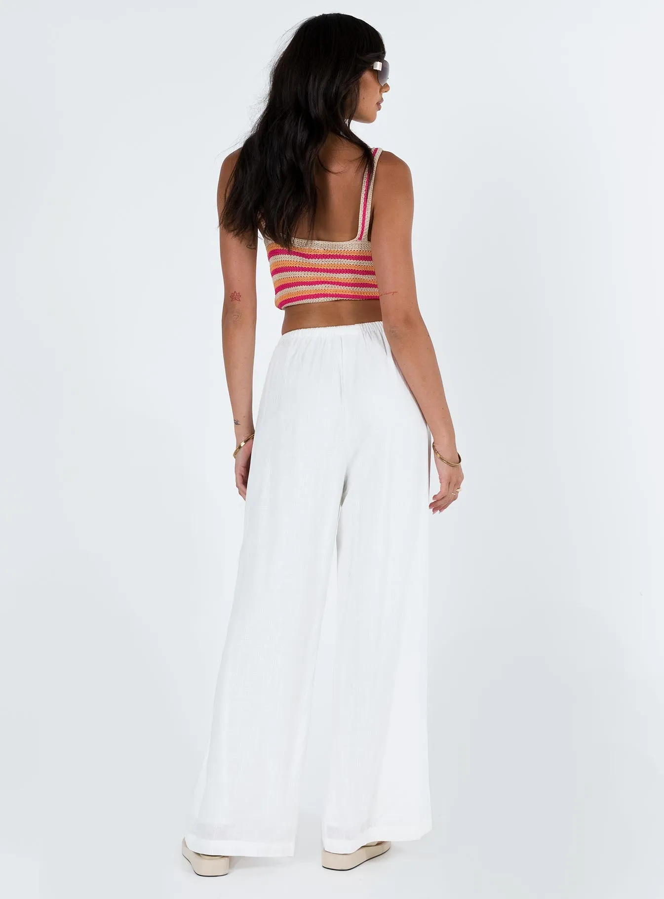 Ogilvie Linen Blend Pants White Petite sold by Princess Polly product image thumbnail 2