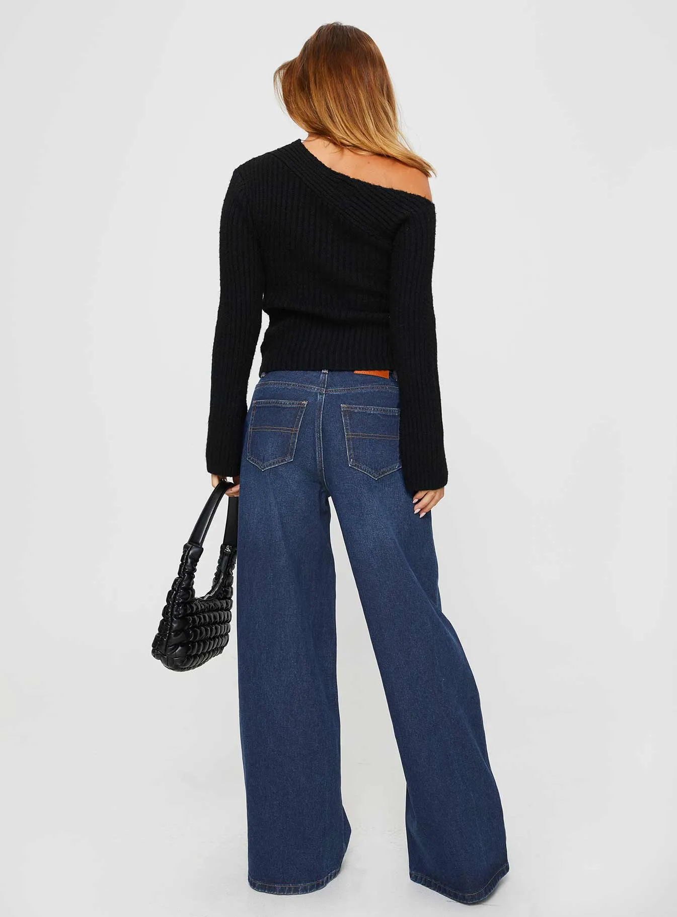 Naylor Mid Rise Wide Leg Jeans Mid Blue Denim sold by Princess Polly product image thumbnail 5
