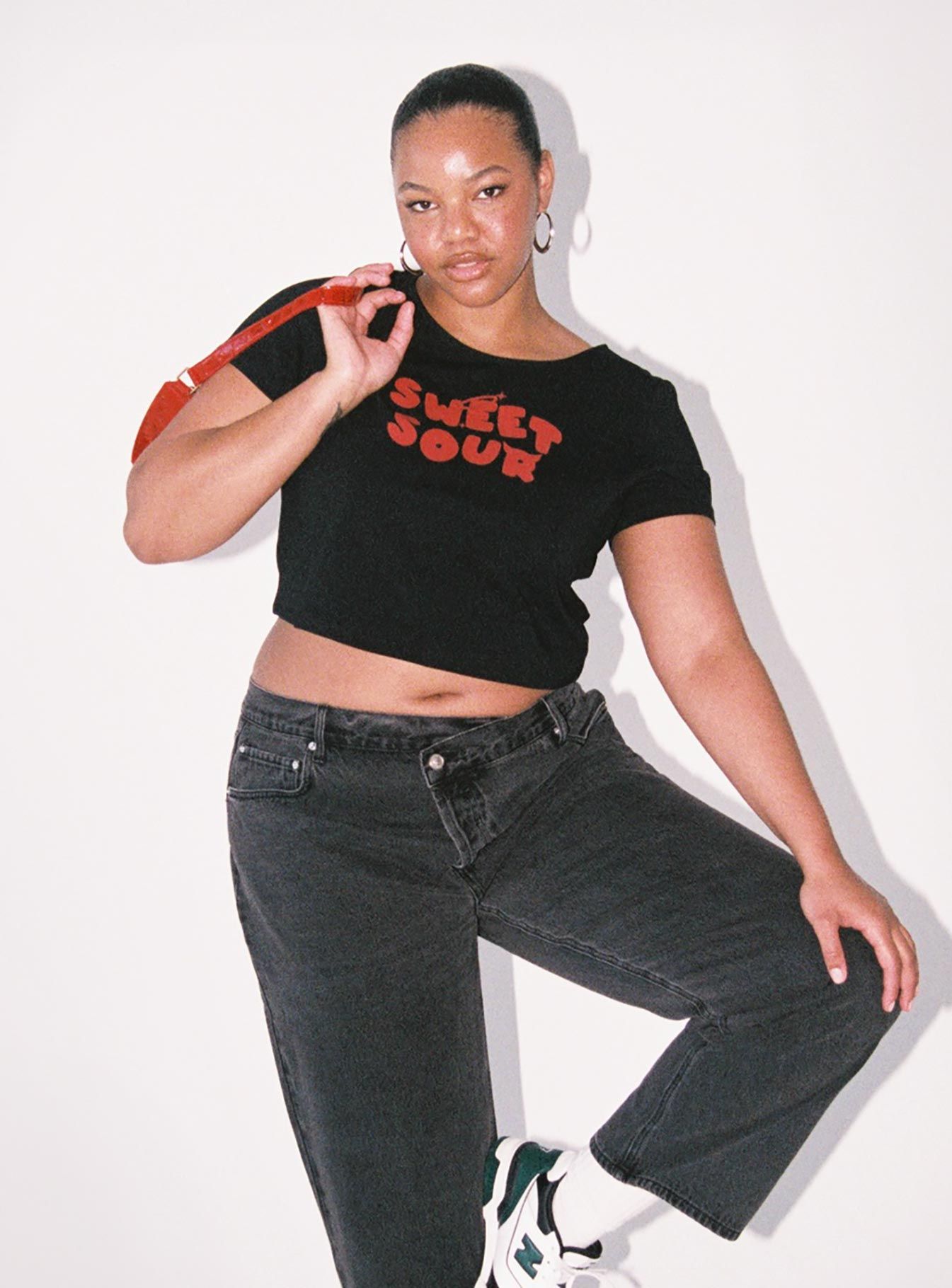 Sweet N Sour Tee Black / Red Curve sold by Princess Polly product image thumbnail 2