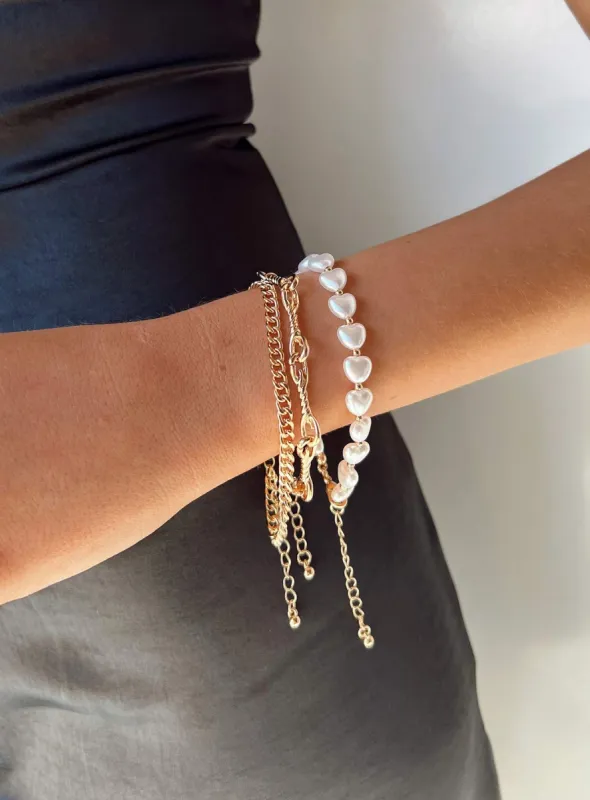 Davide Bracelet Pack Gold sold by Princess Polly
