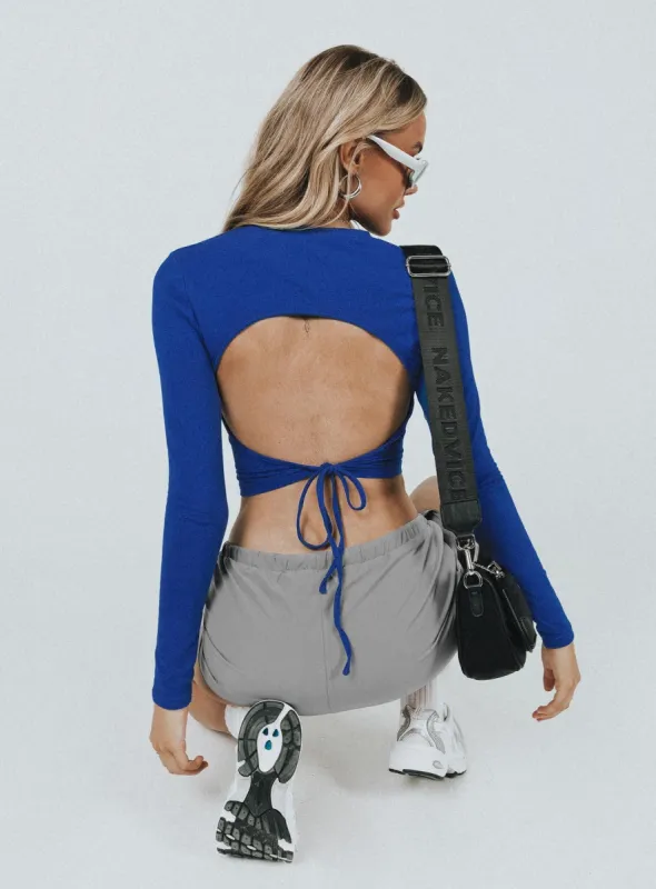 Royalist Long Sleeve Top Blue sold by Princess Polly