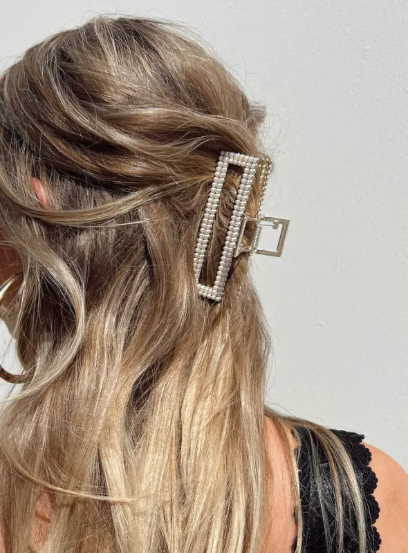 Brenna Hair Clip Gold sold by Princess Polly