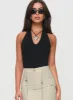 Find You Halter Bodysuit Black sold by Princess Polly