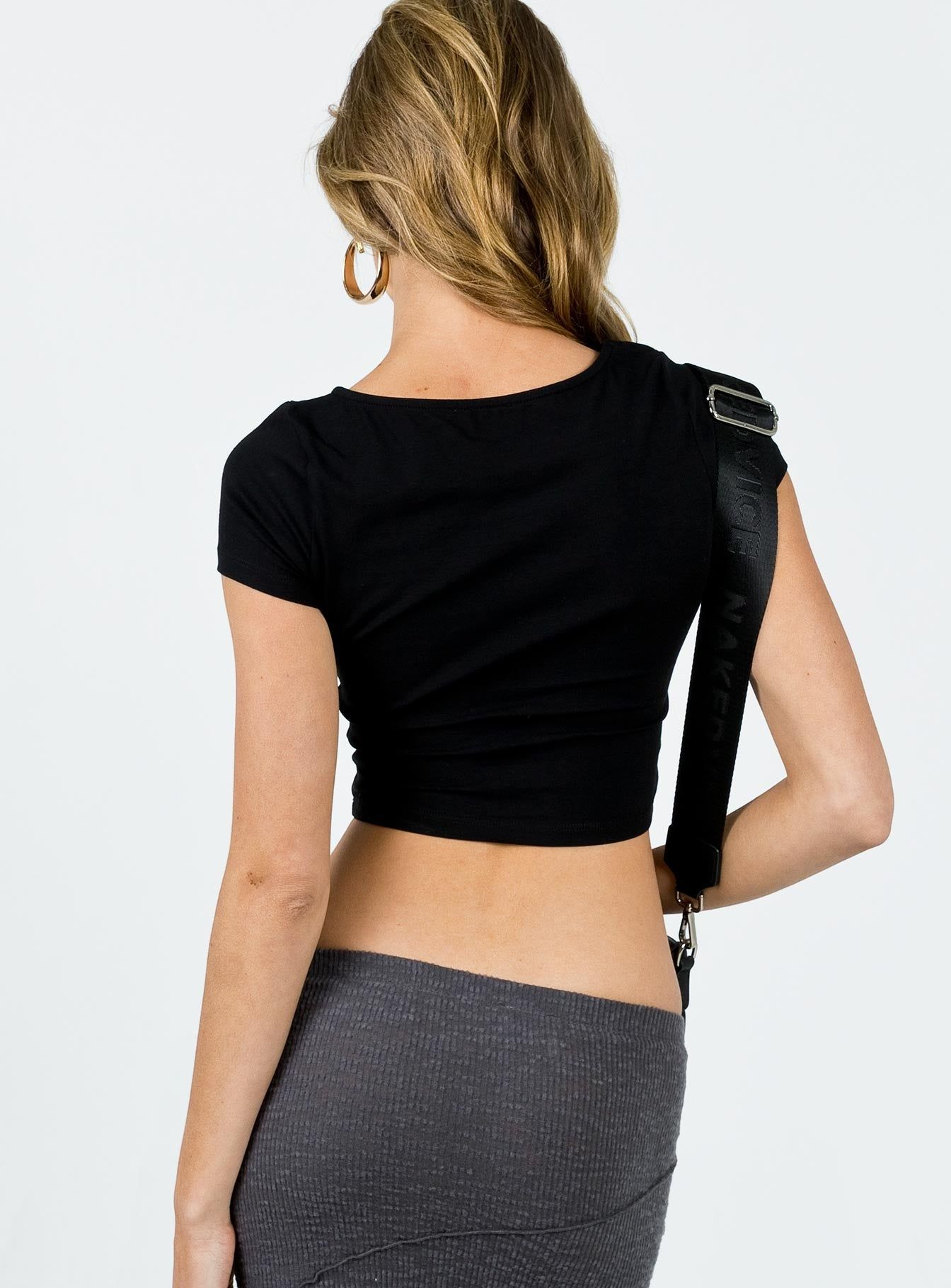 Sweet N Sour Tee Black / Red sold by Princess Polly product image thumbnail 5