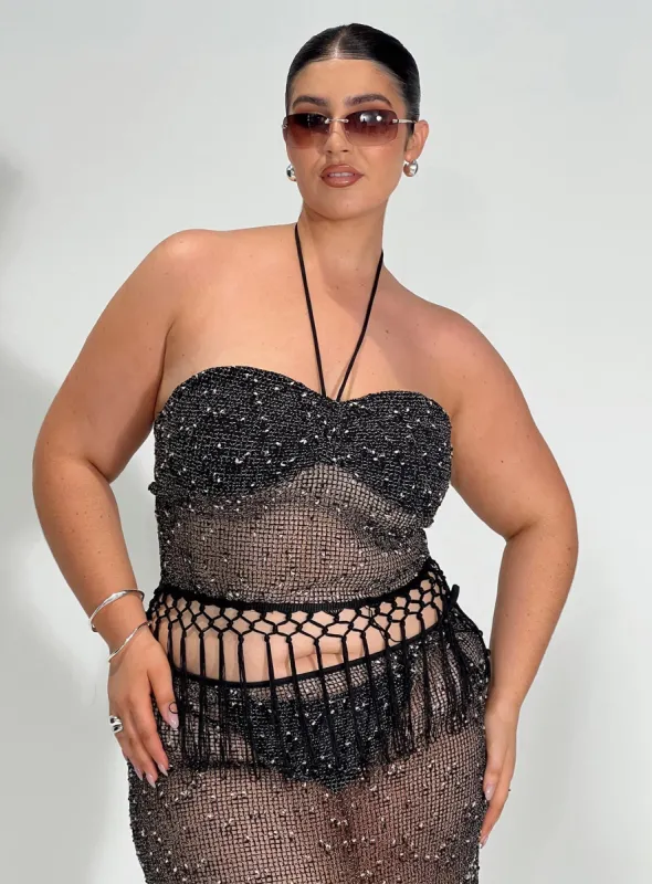 Alnet Top Black Curve sold by Princess Polly