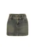 Faya Low Rise Denim Mini Skirt Antique Wash sold by Princess Polly