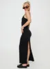 Karyssa Rib Maxi Dress Black sold by Princess Polly