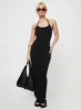 Karyssa Rib Maxi Dress Black sold by Princess Polly