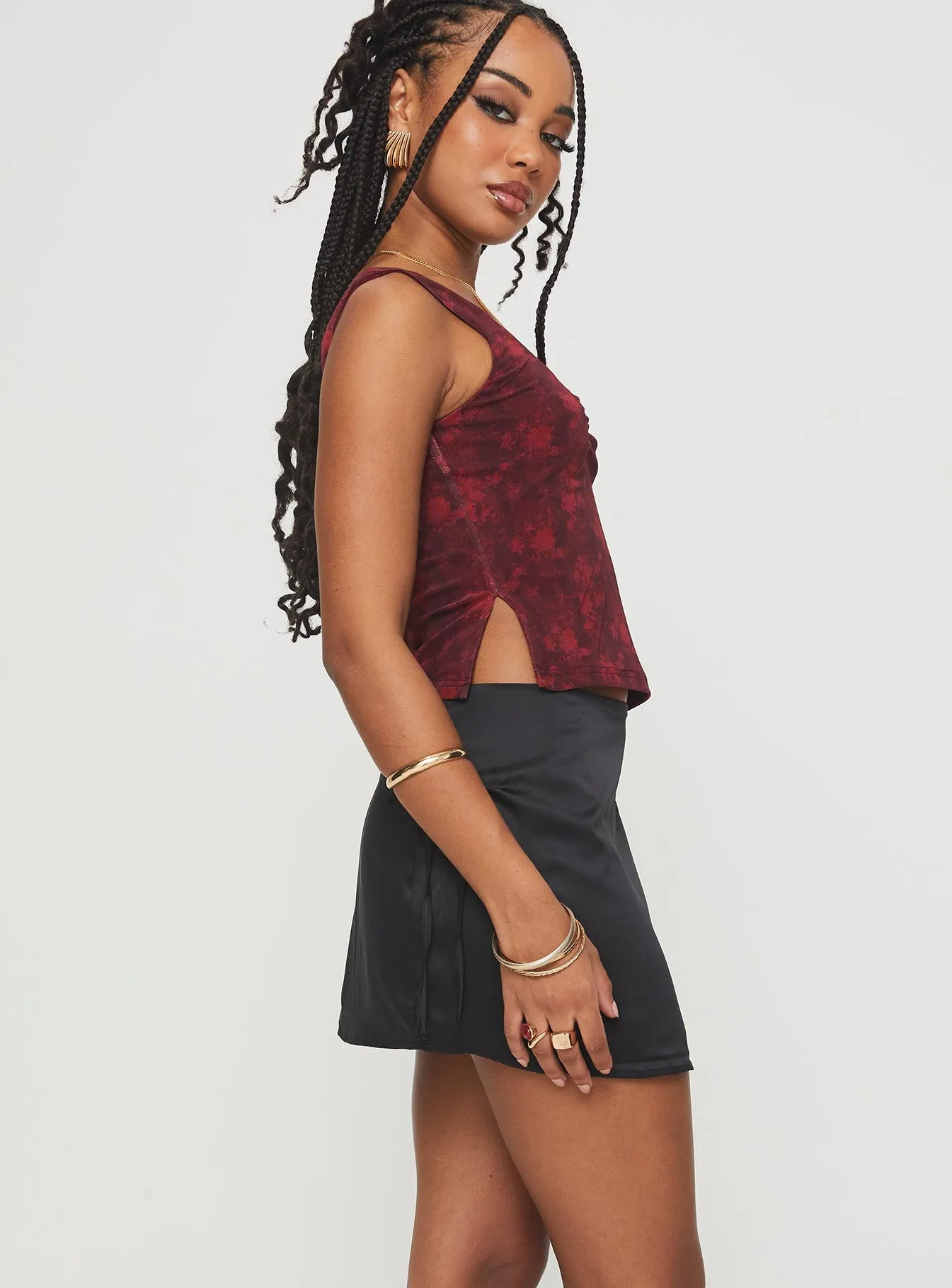 Ambrosia Mini Skirt Black sold by Princess Polly product image thumbnail 4