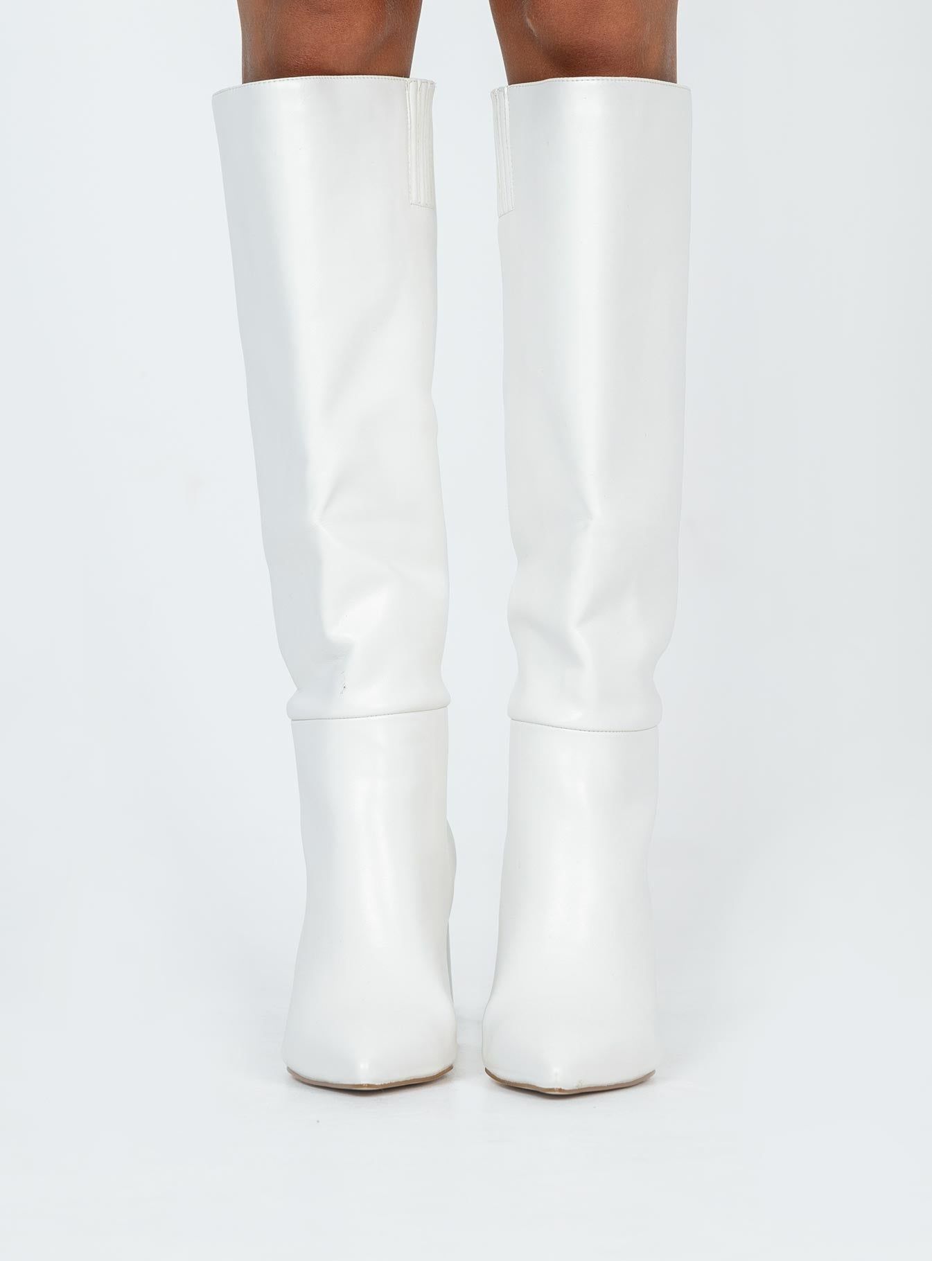 Vesper Knee High Boots White sold by Princess Polly product image thumbnail 2