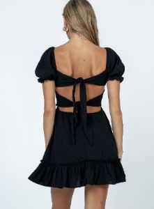 Starley Mini Dress Black sold by Princess Polly