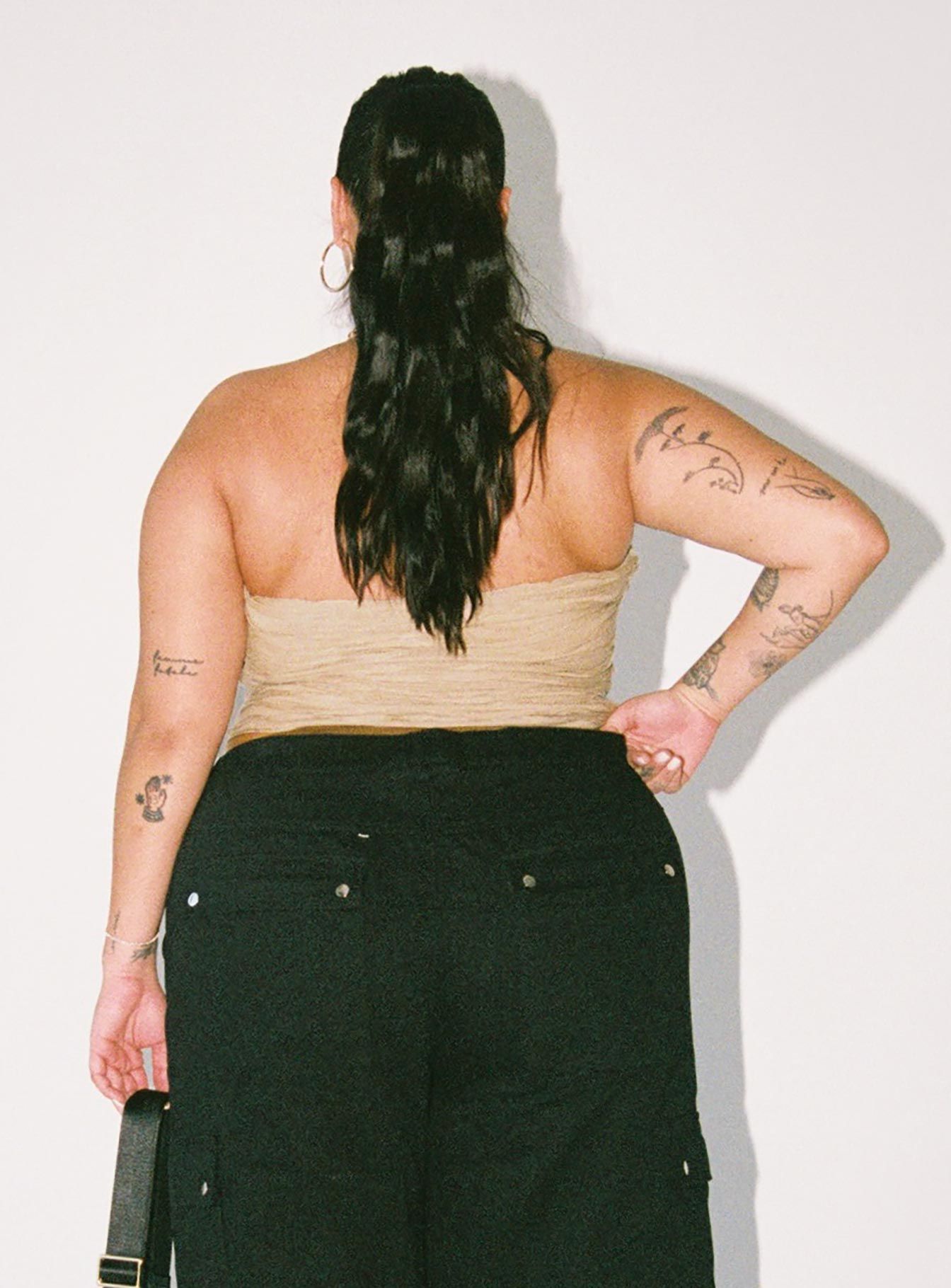 Cecile Strapless Top Mushroom Curve sold by Princess Polly product image thumbnail 3