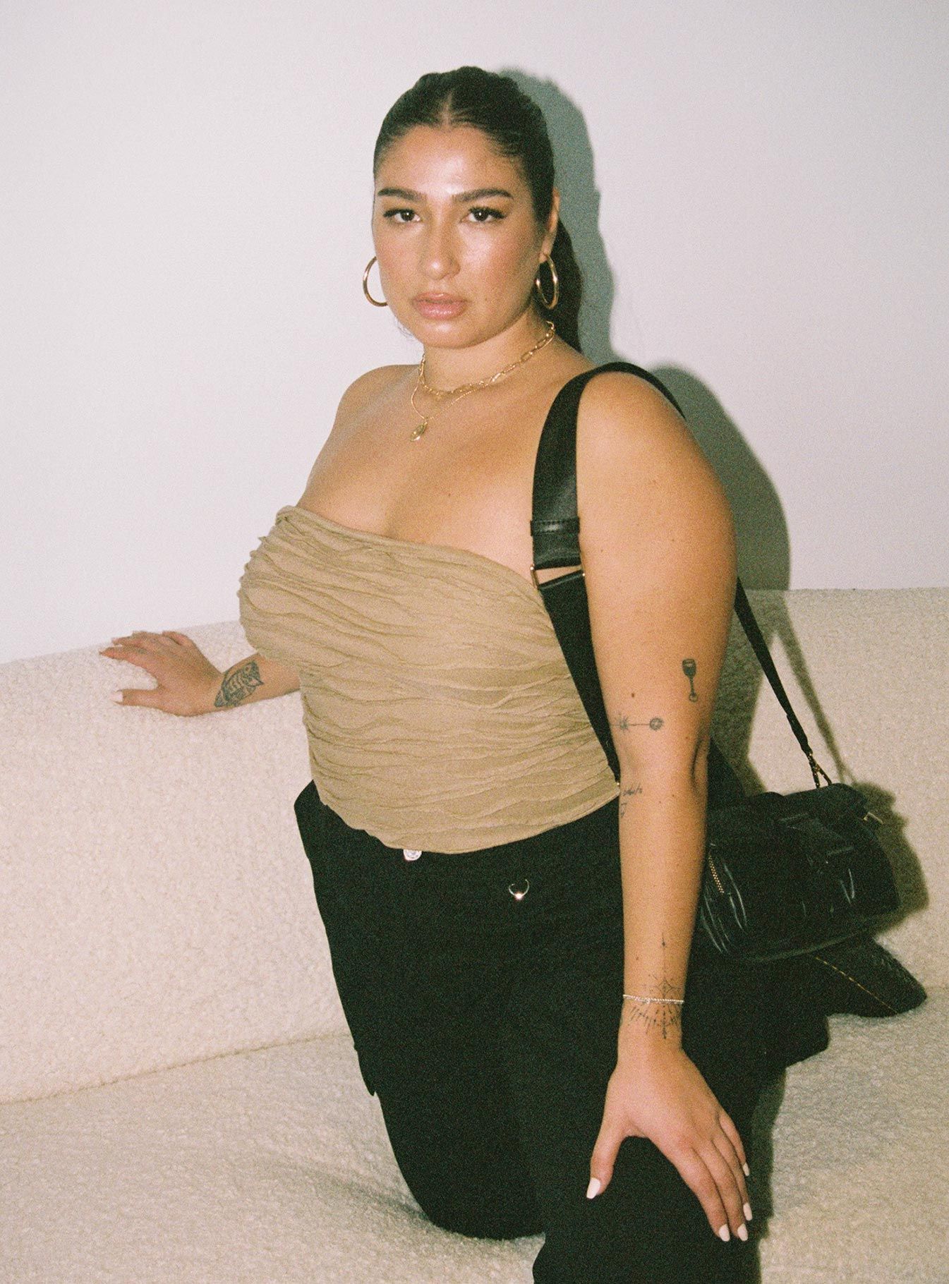 Cecile Strapless Top Mushroom Curve sold by Princess Polly product image thumbnail 2