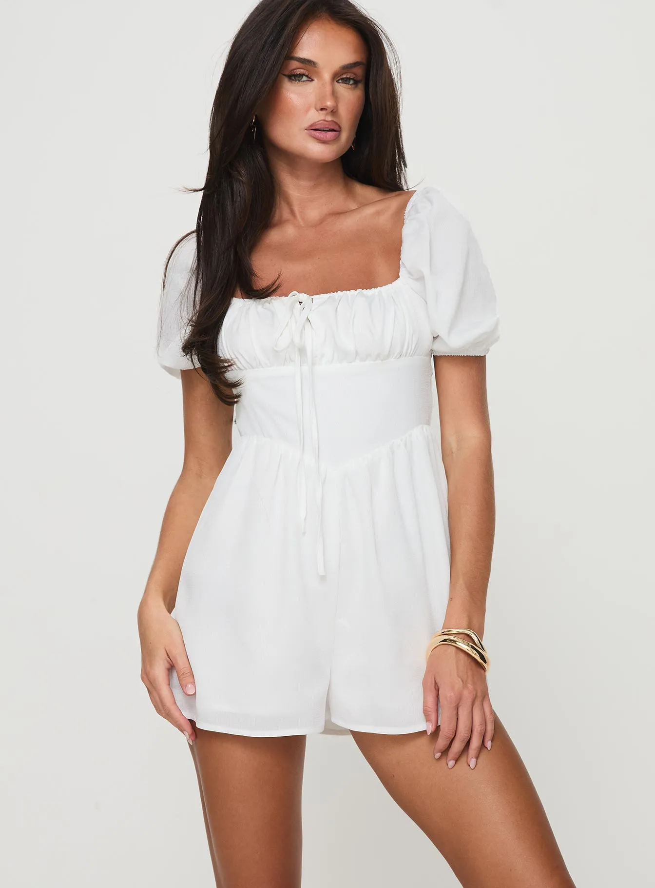 Rooney Romper White sold by Princess Polly product image thumbnail 2