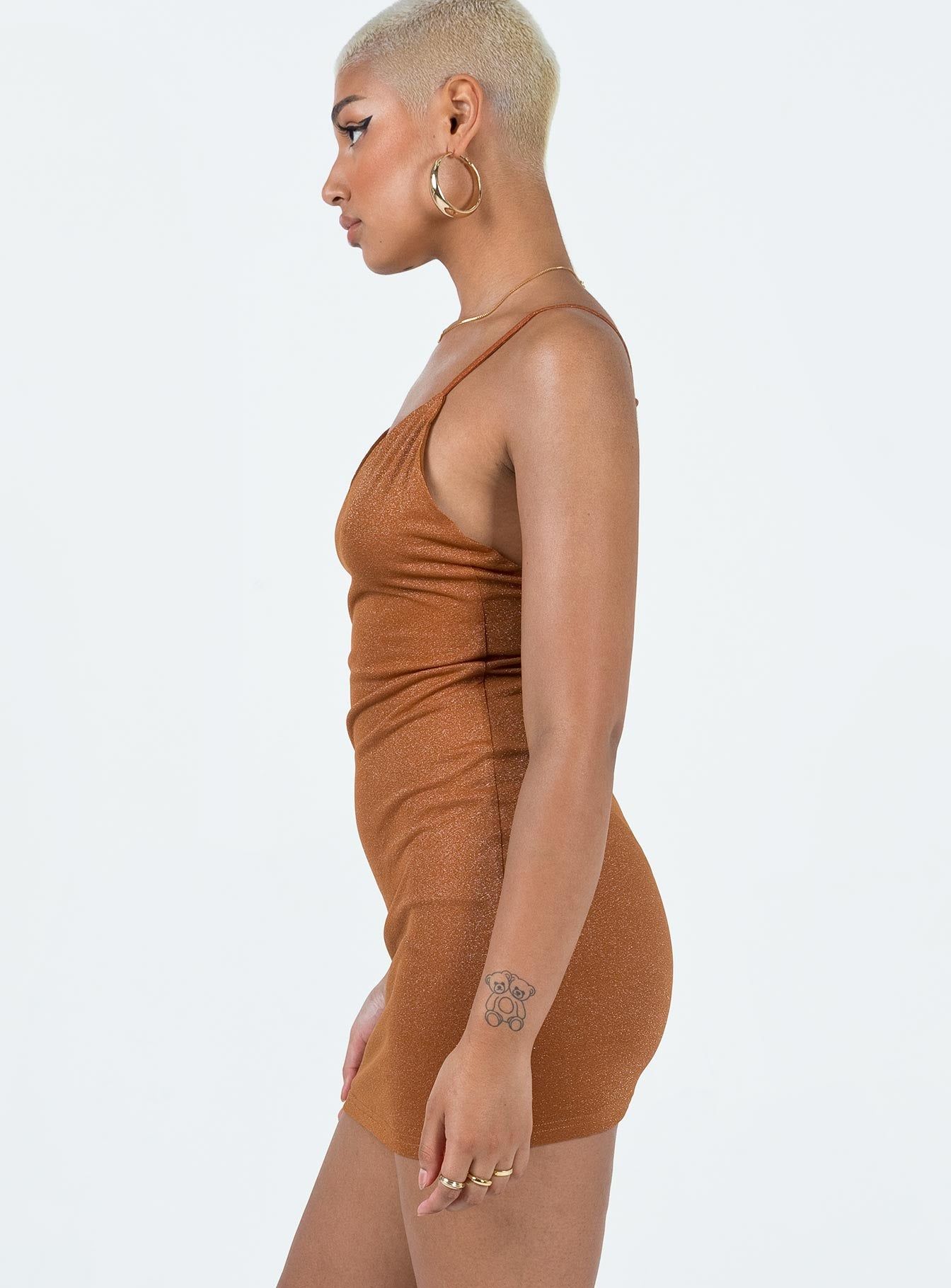Holmwood Mini Dress Rust sold by Princess Polly product image thumbnail 4