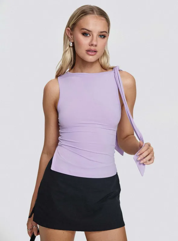 Garland Top Purple sold by Princess Polly