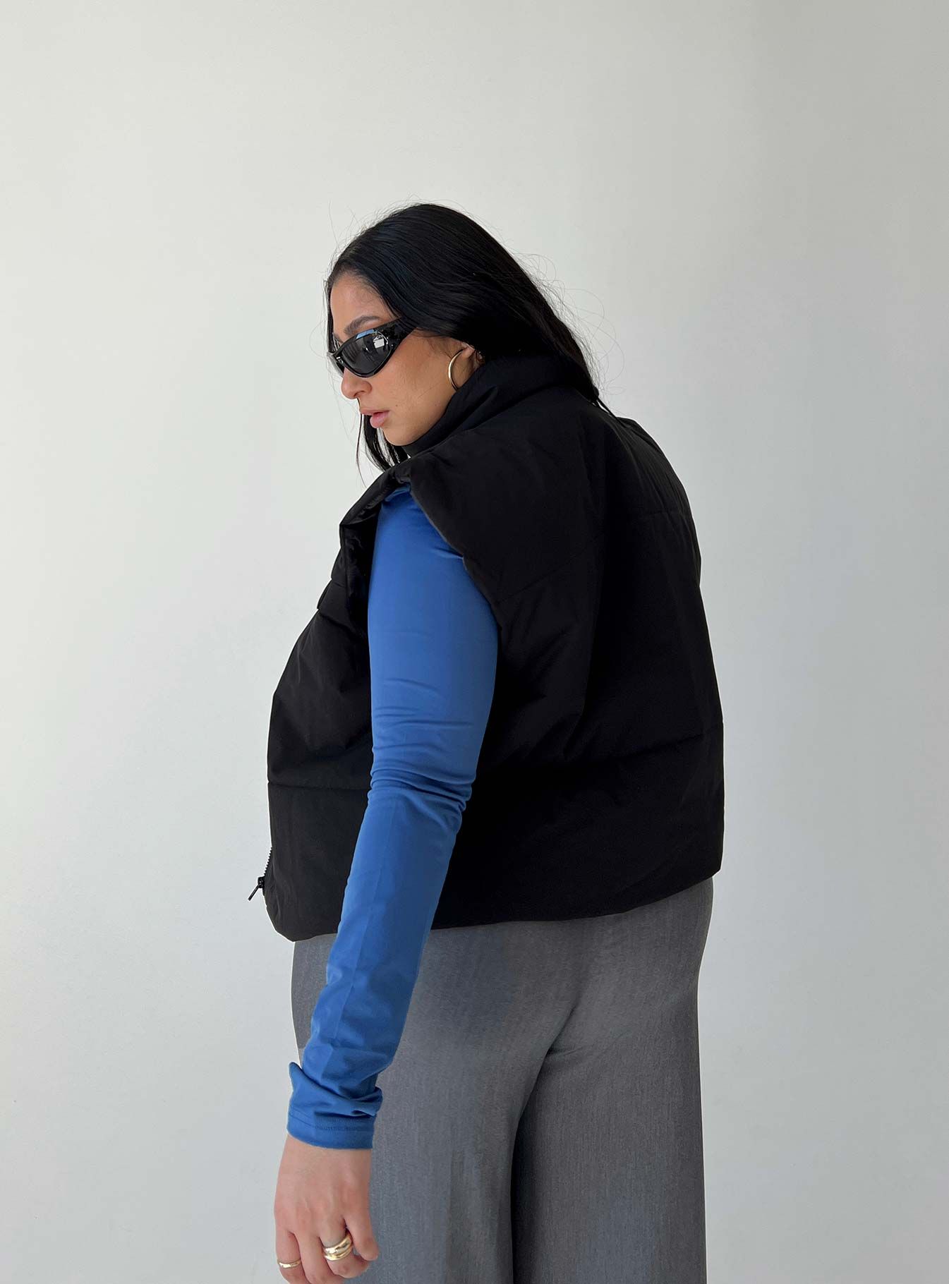 Kirby Puffer Vest Black Curve sold by Princess Polly product image thumbnail 4