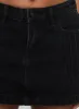 Nickei Denim Mini Skirt Washed Black sold by Princess Polly