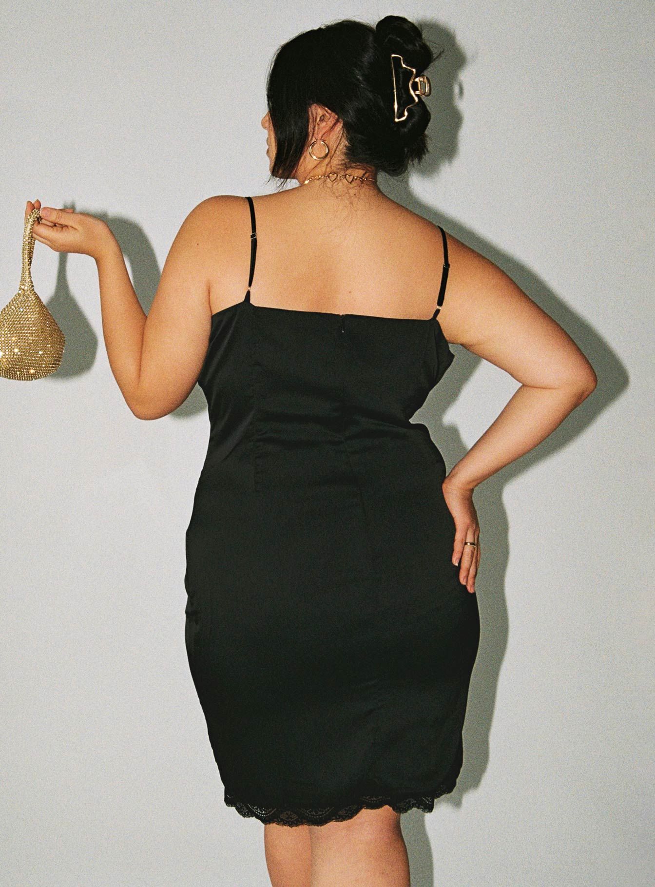 Maple Mae Mini Dress Black Curve sold by Princess Polly product image thumbnail 5