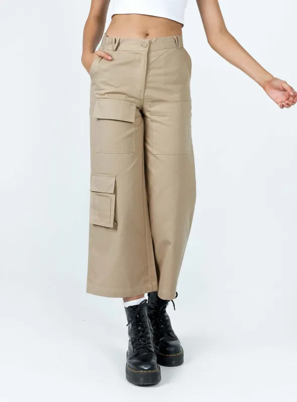 Cepora Pants Beige sold by Princess Polly