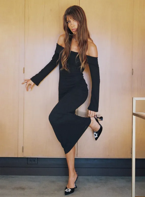 Maida Maxi Dress Black sold by Princess Polly