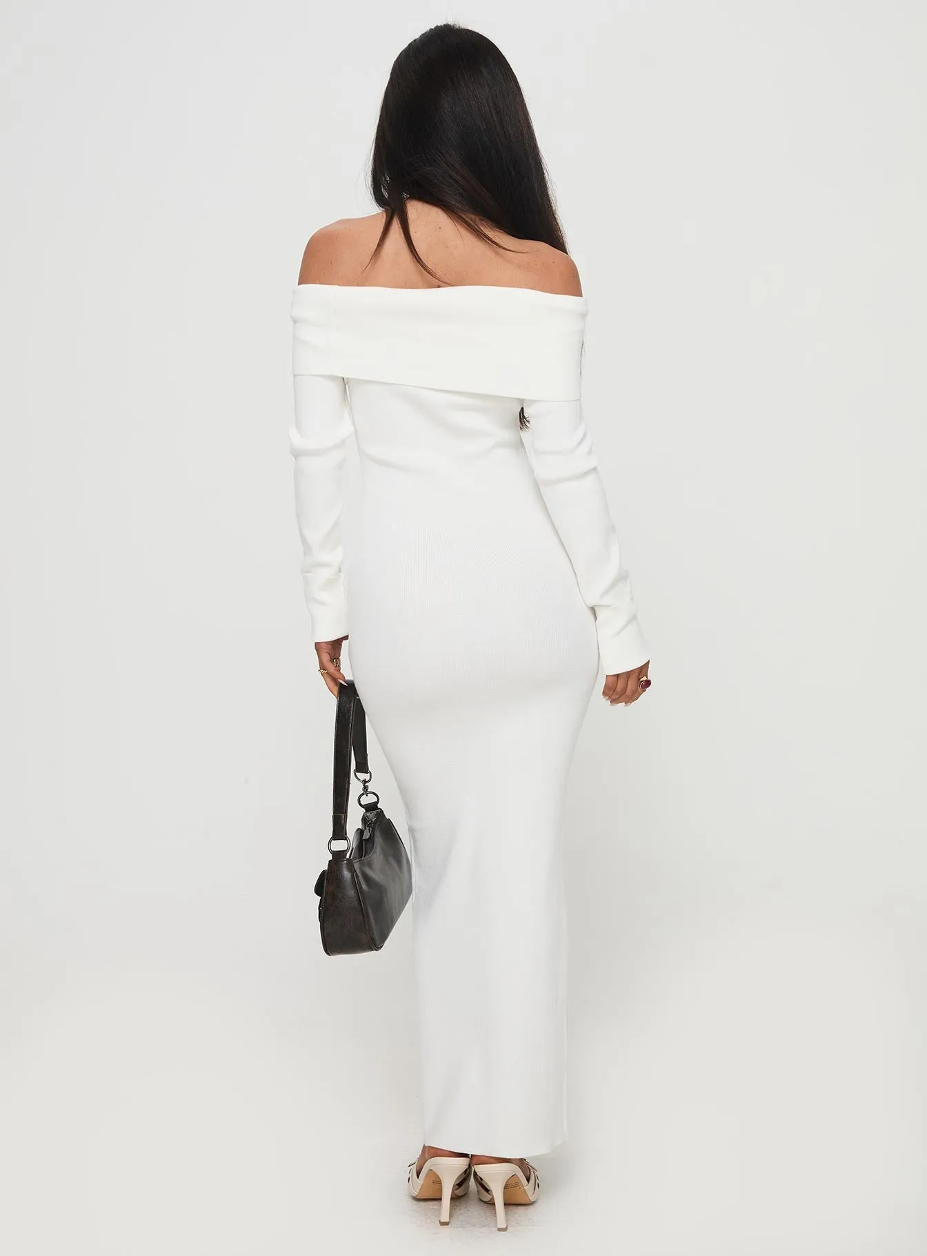 Celestara Off The Shoulder Maxi Dress White sold by Princess Polly product image thumbnail 5