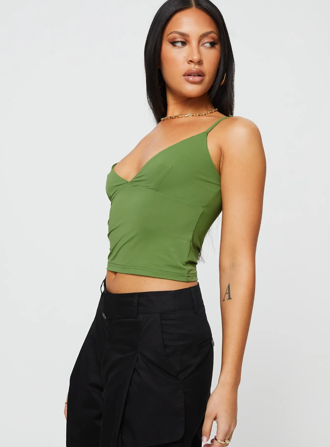 Kazan Cami Olive sold by Princess Polly product image thumbnail 4