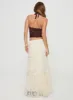 Oh Plisse Maxi Skirt Cream sold by Princess Polly