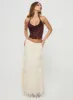 Oh Plisse Maxi Skirt Cream sold by Princess Polly