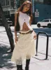 Oh Plisse Maxi Skirt Cream sold by Princess Polly