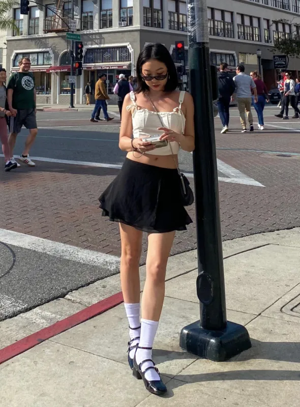Boda Mini Skirt Black sold by Princess Polly