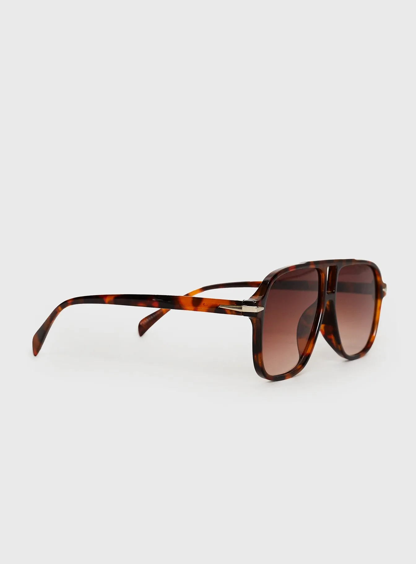 Dore Aviator Sunglasses Brown sold by Princess Polly product image thumbnail 3